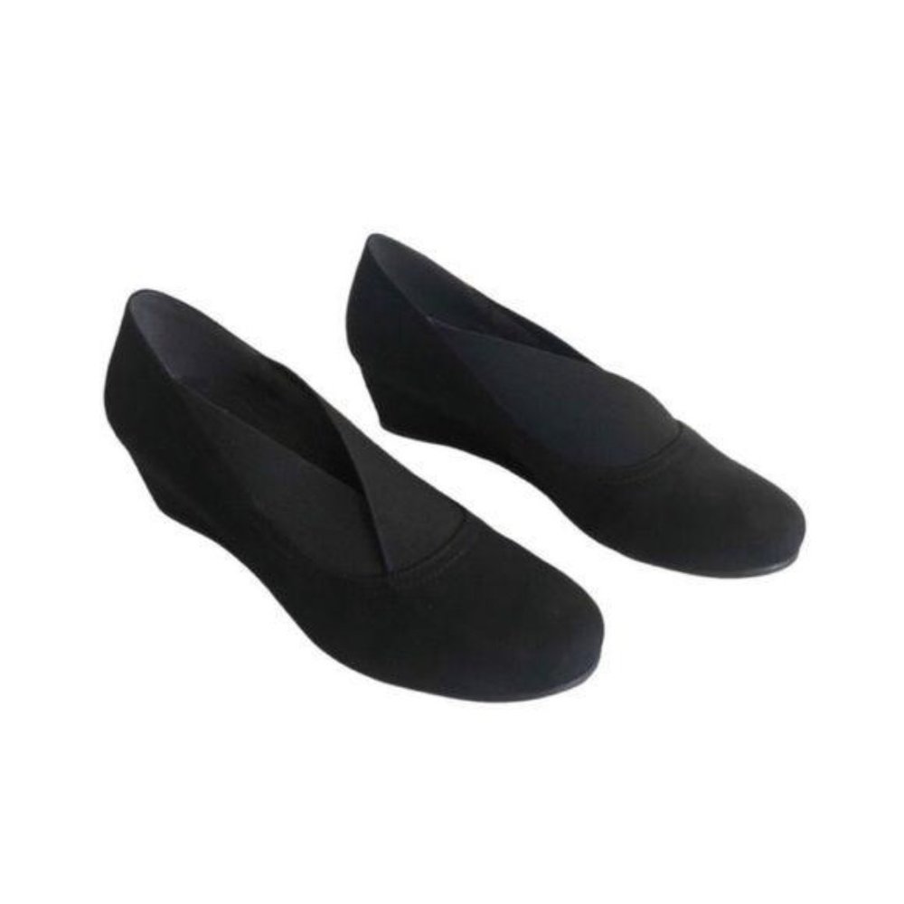 Ilse Jacobsen Zepp Black Microsuede Wedge NWOB 41